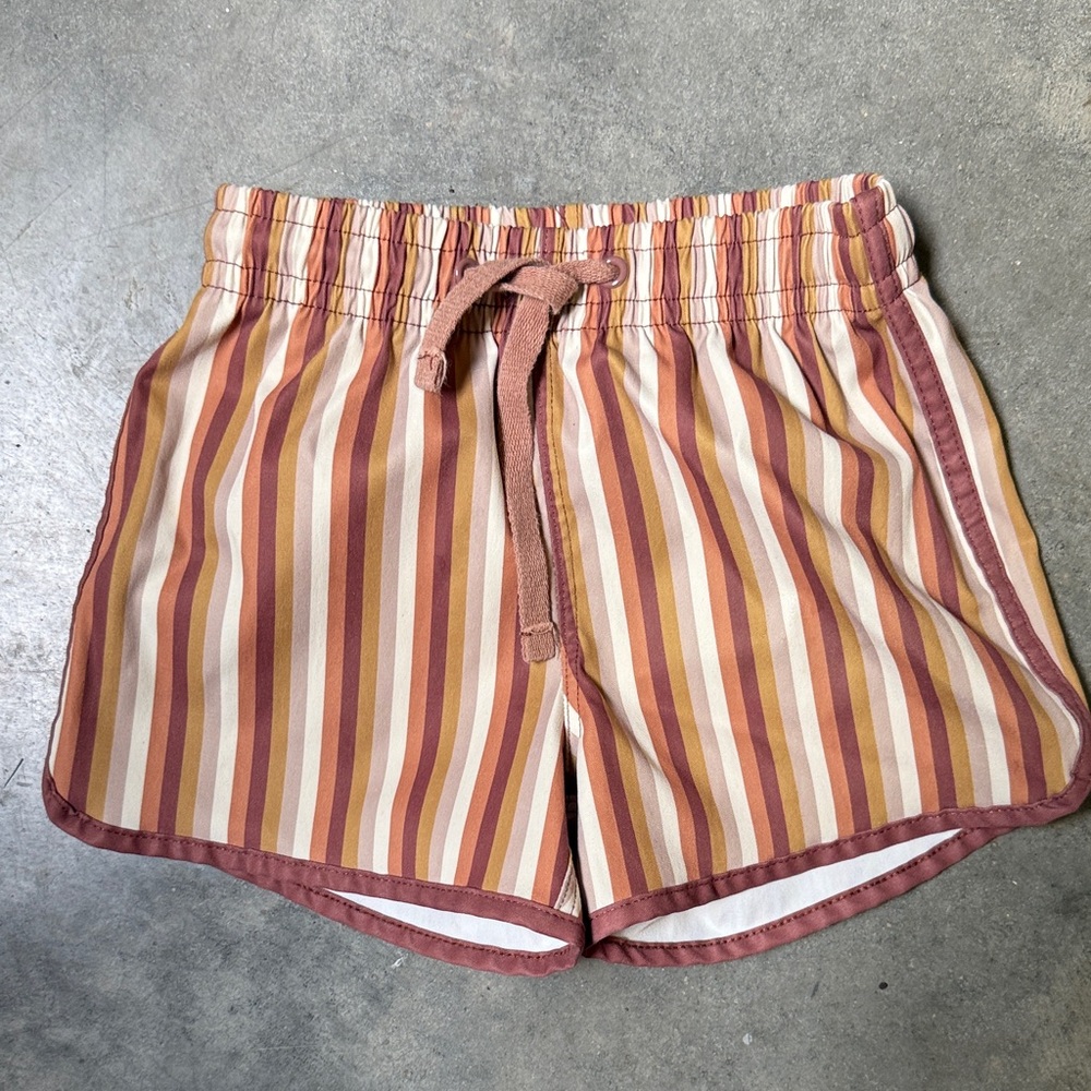 Rylee + Cru Kids Swim Trunks - Warm Stripes